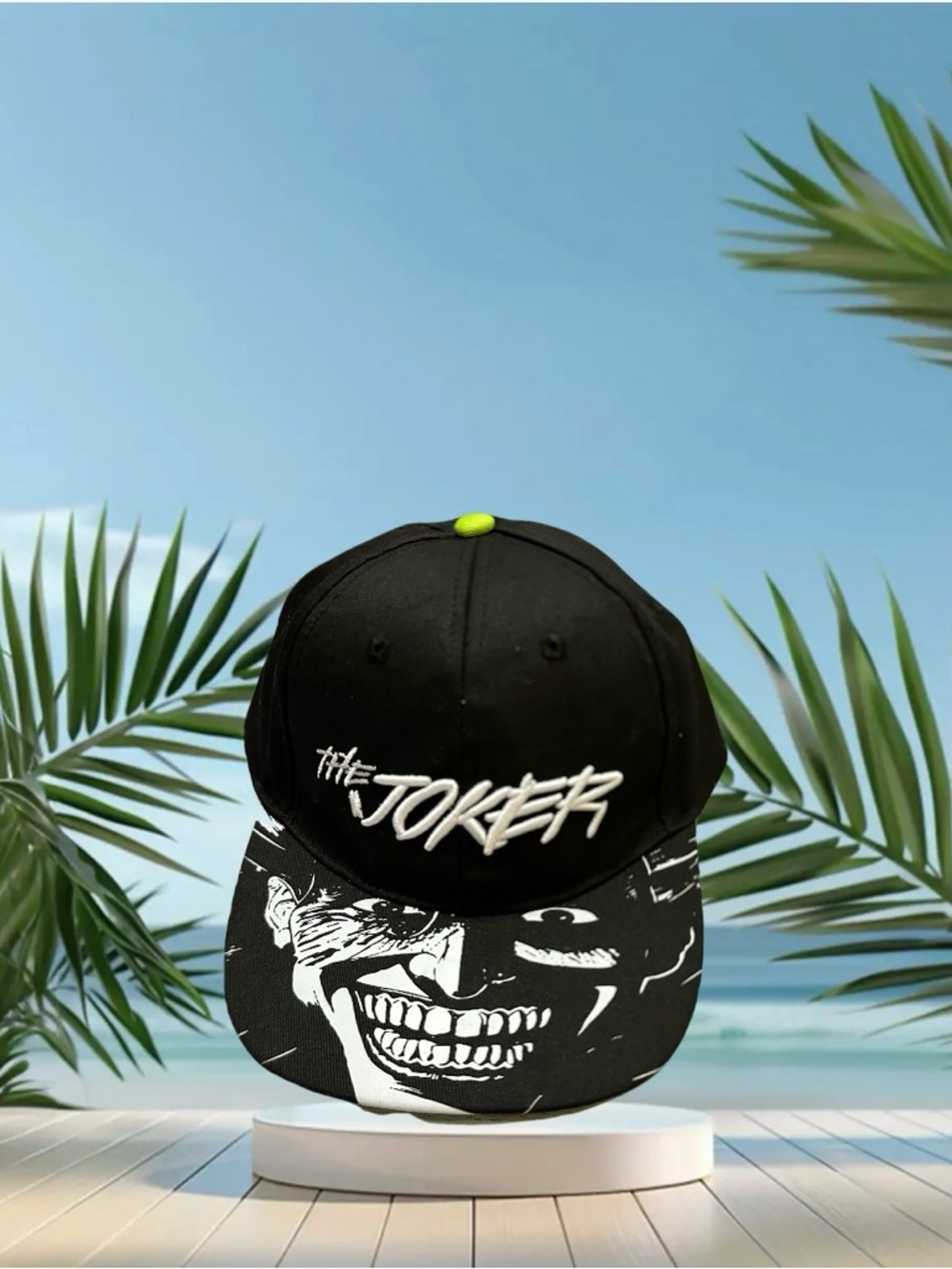 DC Comics Black and White The Joker Kids Snapback Hat